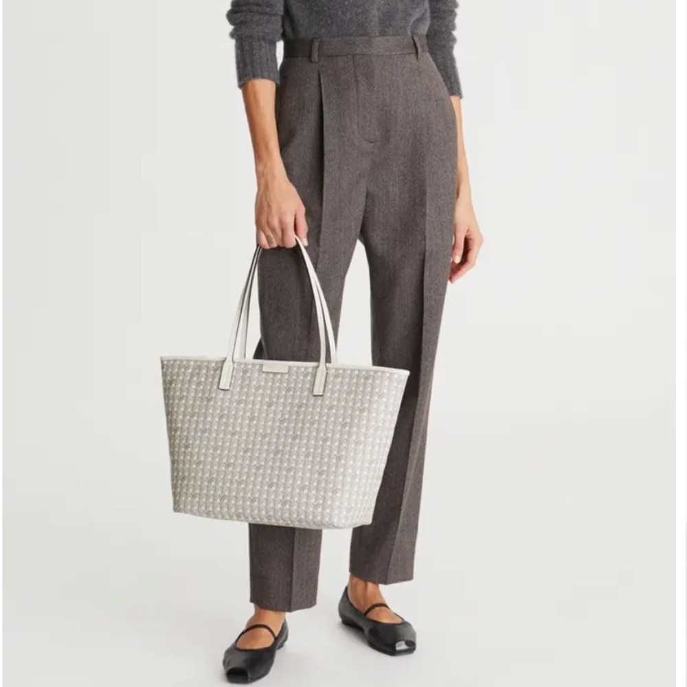 Tory Burch Small Ever-Ready Zip Tote - New Ivory color